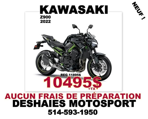Bannière de Promo Kawasaki Z900 2022