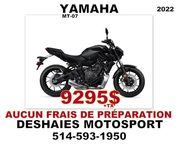 Bannière de Promo Yamaha MT-07 2022