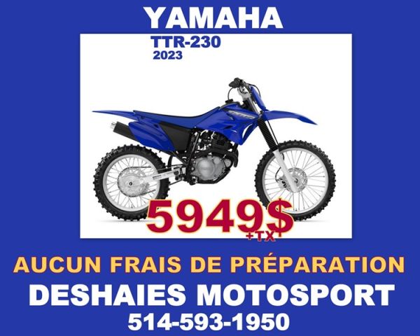 Bannière de Promo Yamaha TTR-230 2023