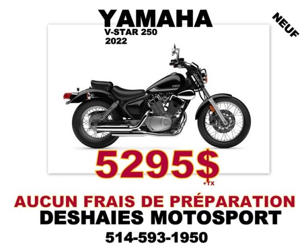 Bannière de Promo Yamaha V-star 250 2022